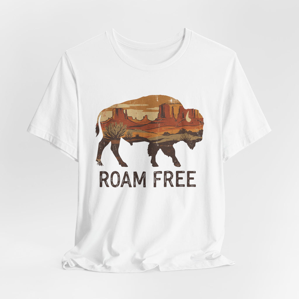 Roam Free Buffalo Desert | Nature Graphic Tee