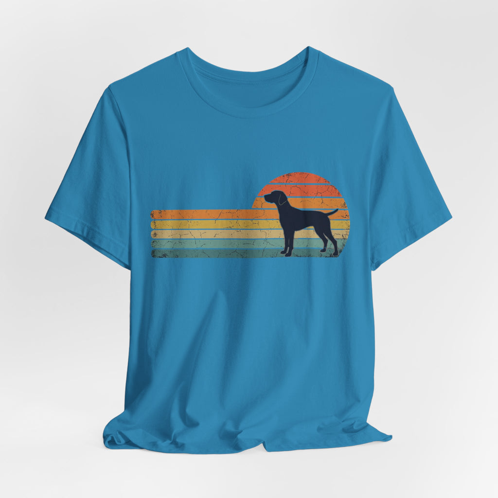 Retro Vizsla Sunset | Dog Lover Graphic Tee