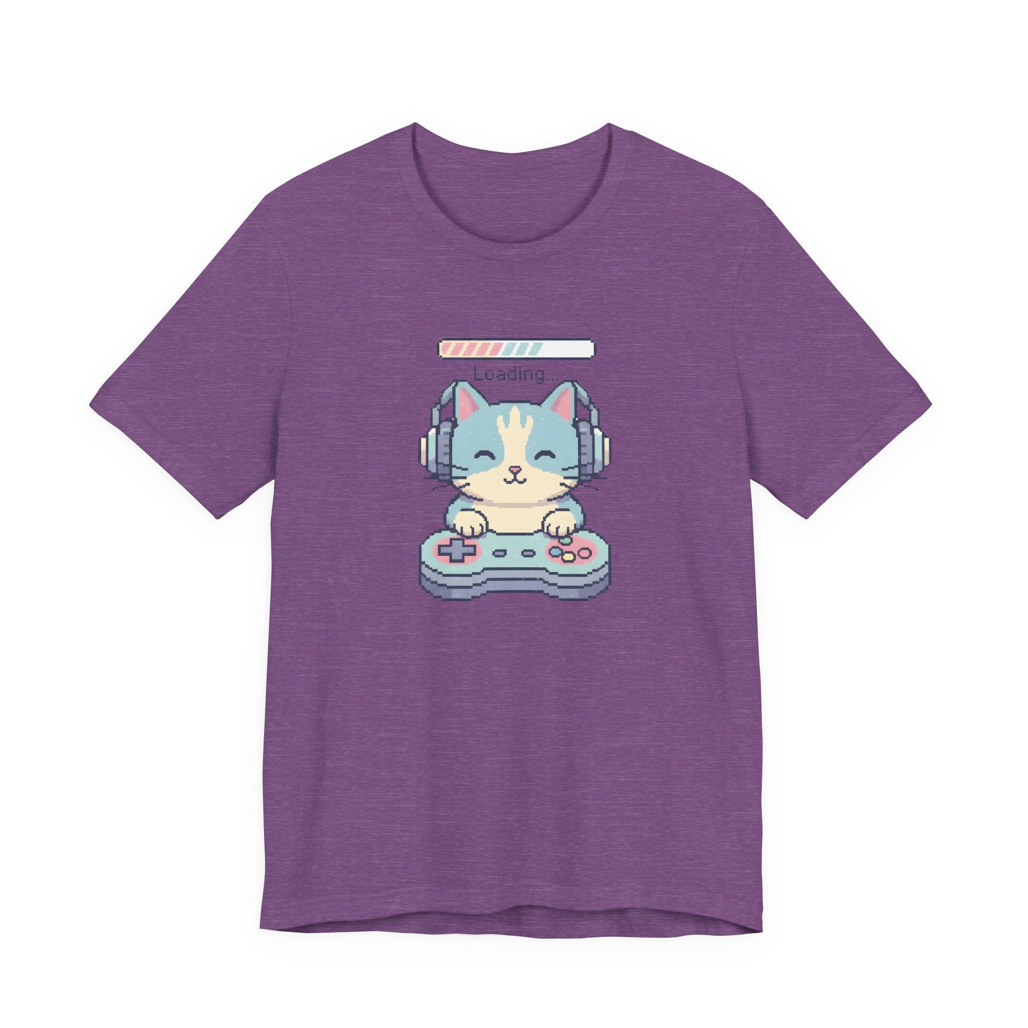 Gaming Cat Loading Screen | Pixel Art Graphic Tee
