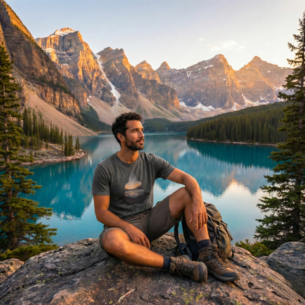 Inner Wild Meditation T-Shirt — Yoga & Nature Graphic Tee