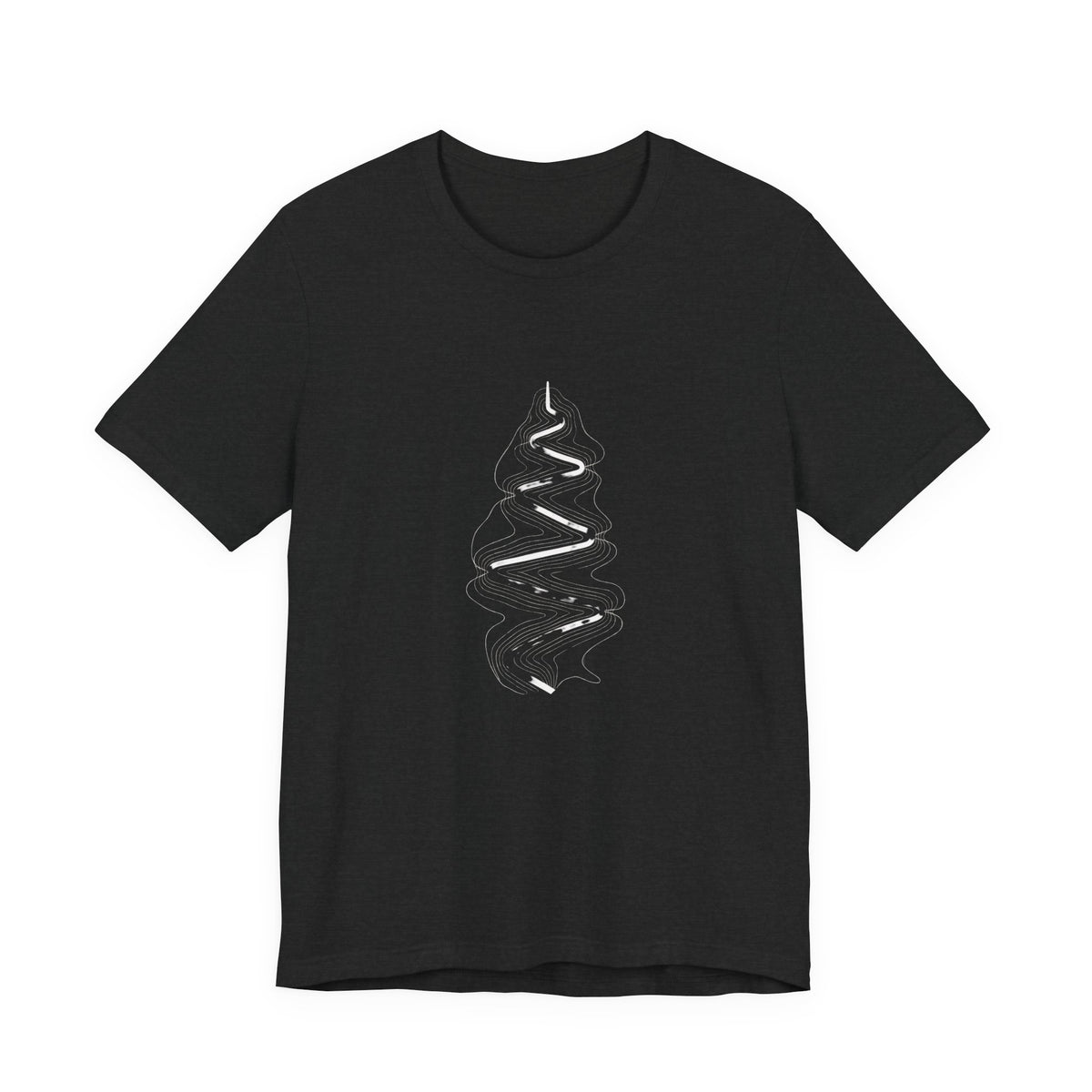 Switchback Trail | Minimalist Topo Line Art Graphic Tee