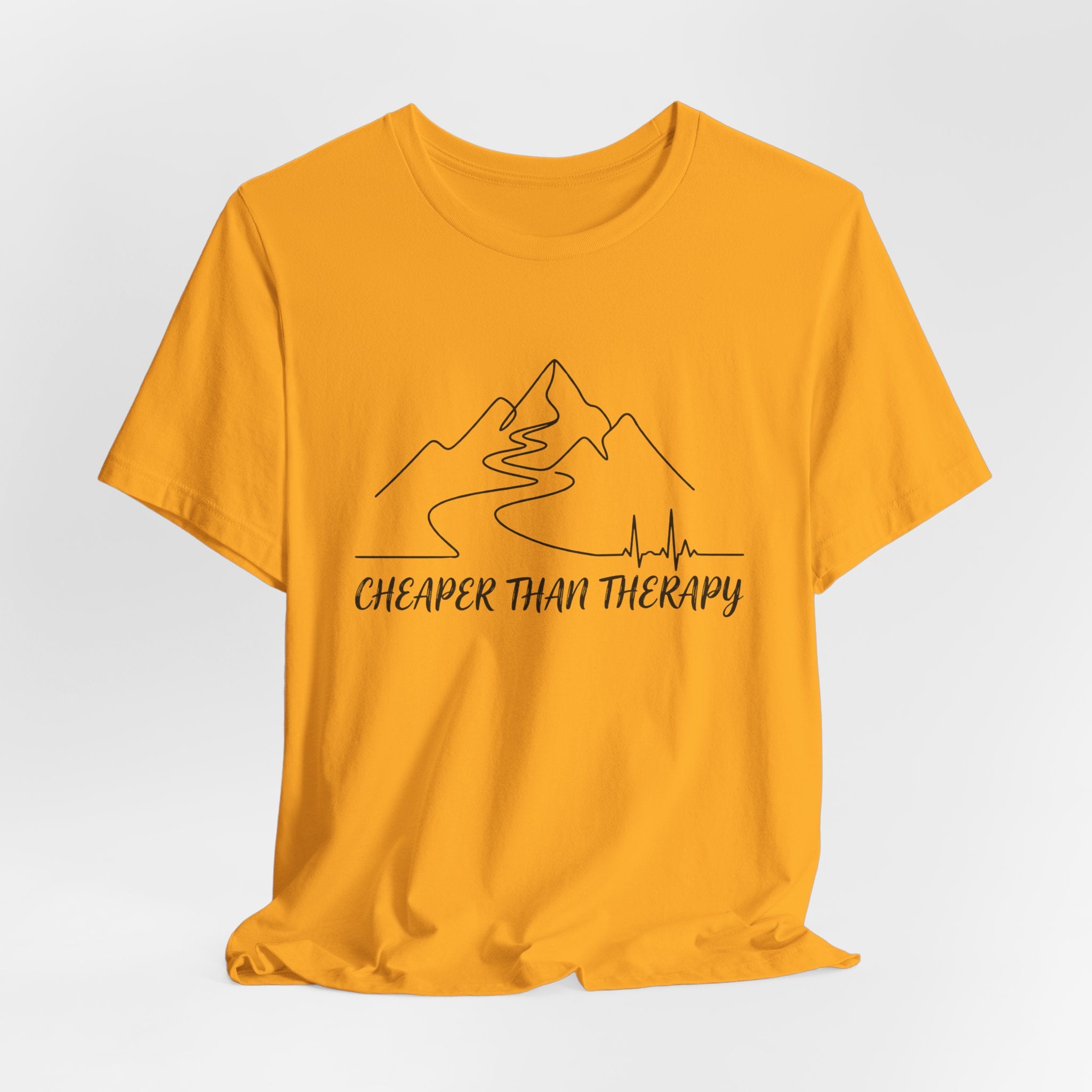 Cheaper Than Therapy | Mountain Hiking Graphic Tee