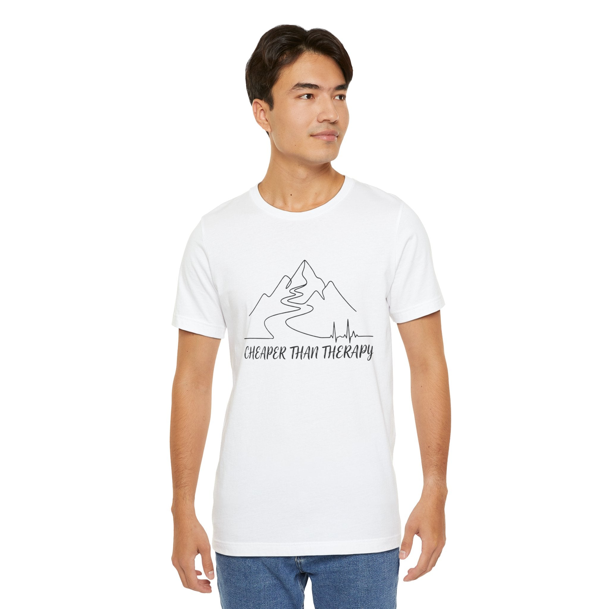 Cheaper Than Therapy | Mountain Hiking Graphic Tee