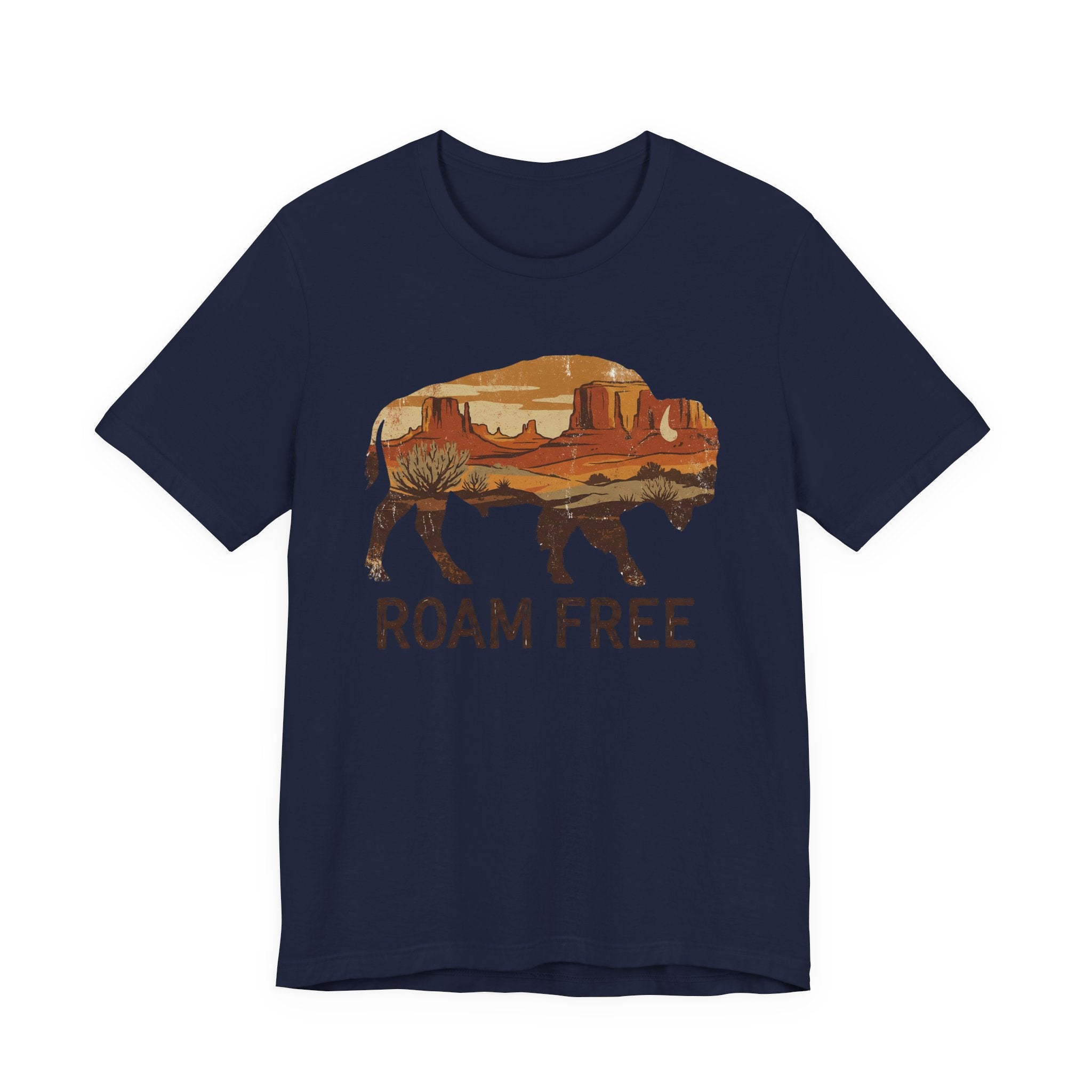 Roam Free Buffalo Desert | Nature Graphic Tee