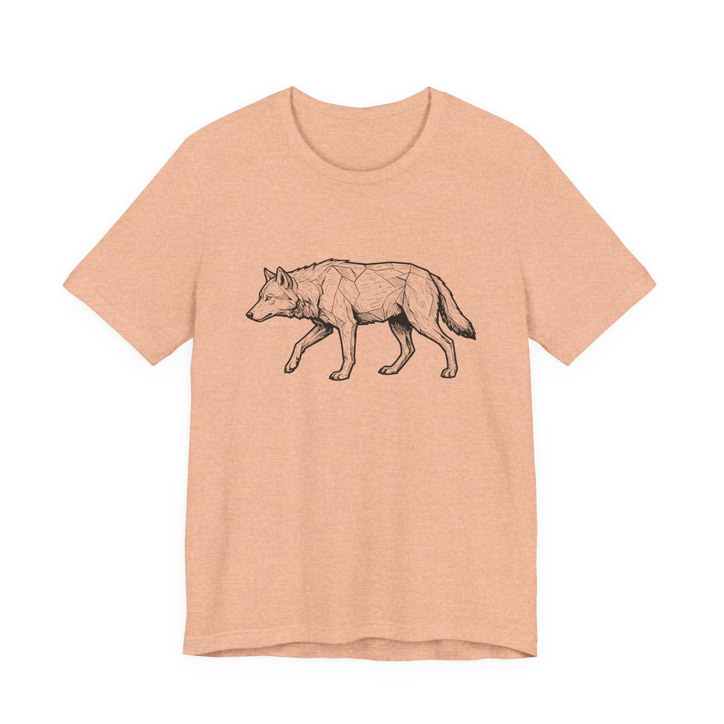 Geometric Wolf Wildlife Art | Nature Graphic Tee