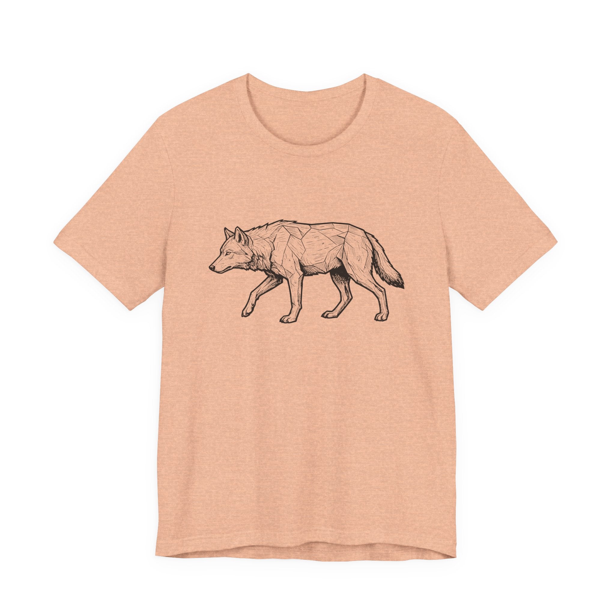 Geometric Wolf Wildlife Art | Nature Graphic Tee