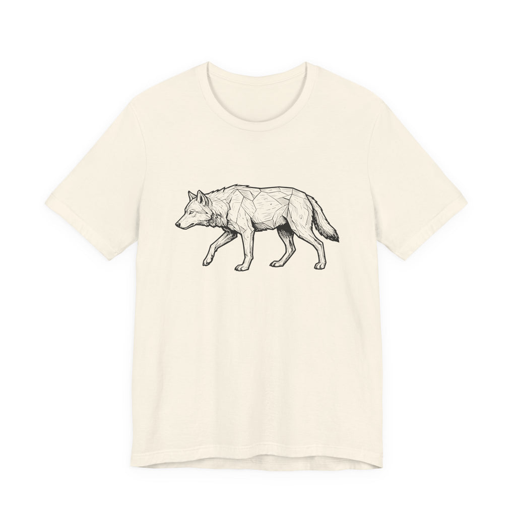 Geometric Wolf Wildlife Art | Nature Graphic Tee
