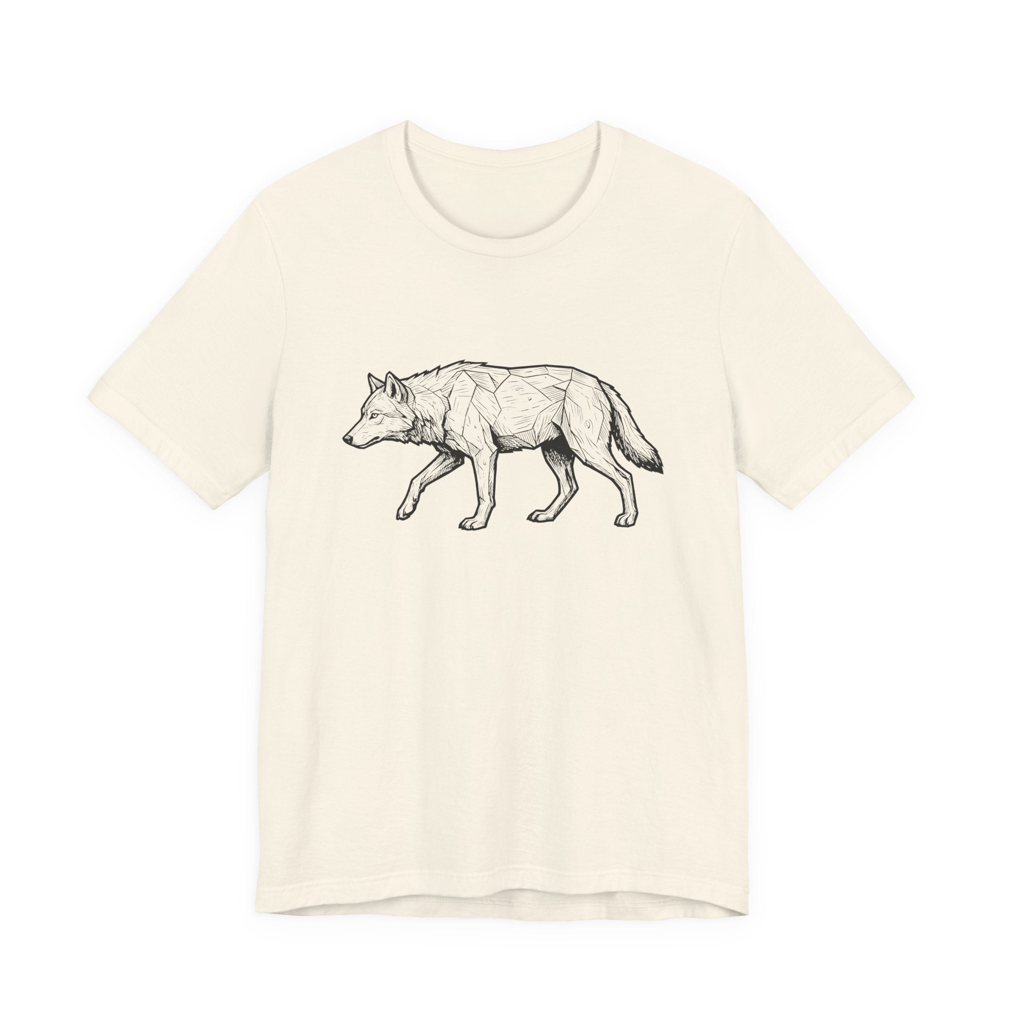 Geometric Wolf Wildlife Art | Nature Graphic Tee