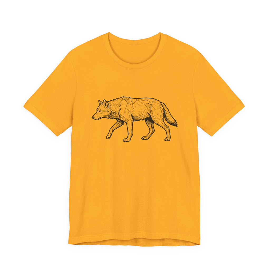 Geometric Wolf Wildlife Art | Nature Graphic Tee