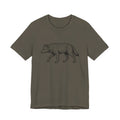 Geometric Wolf Wildlife Art | Nature Graphic Tee