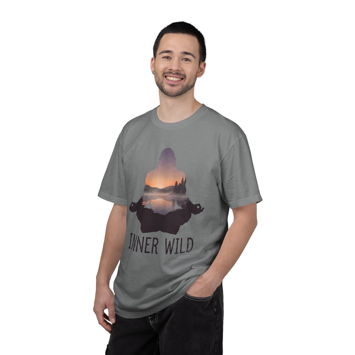 Inner Wild Meditation T-Shirt — Yoga & Nature Graphic Tee
