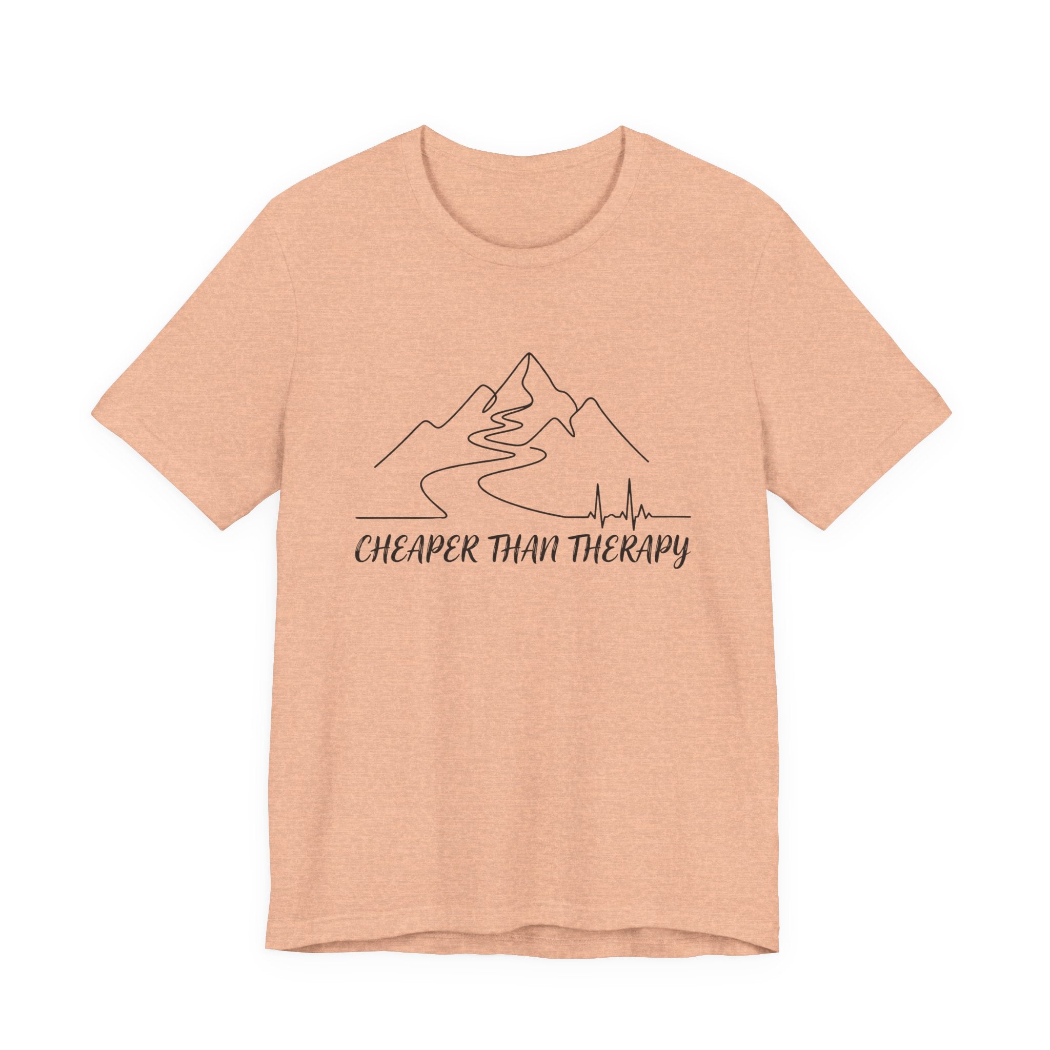 Cheaper Than Therapy | Mountain Hiking Graphic Tee
