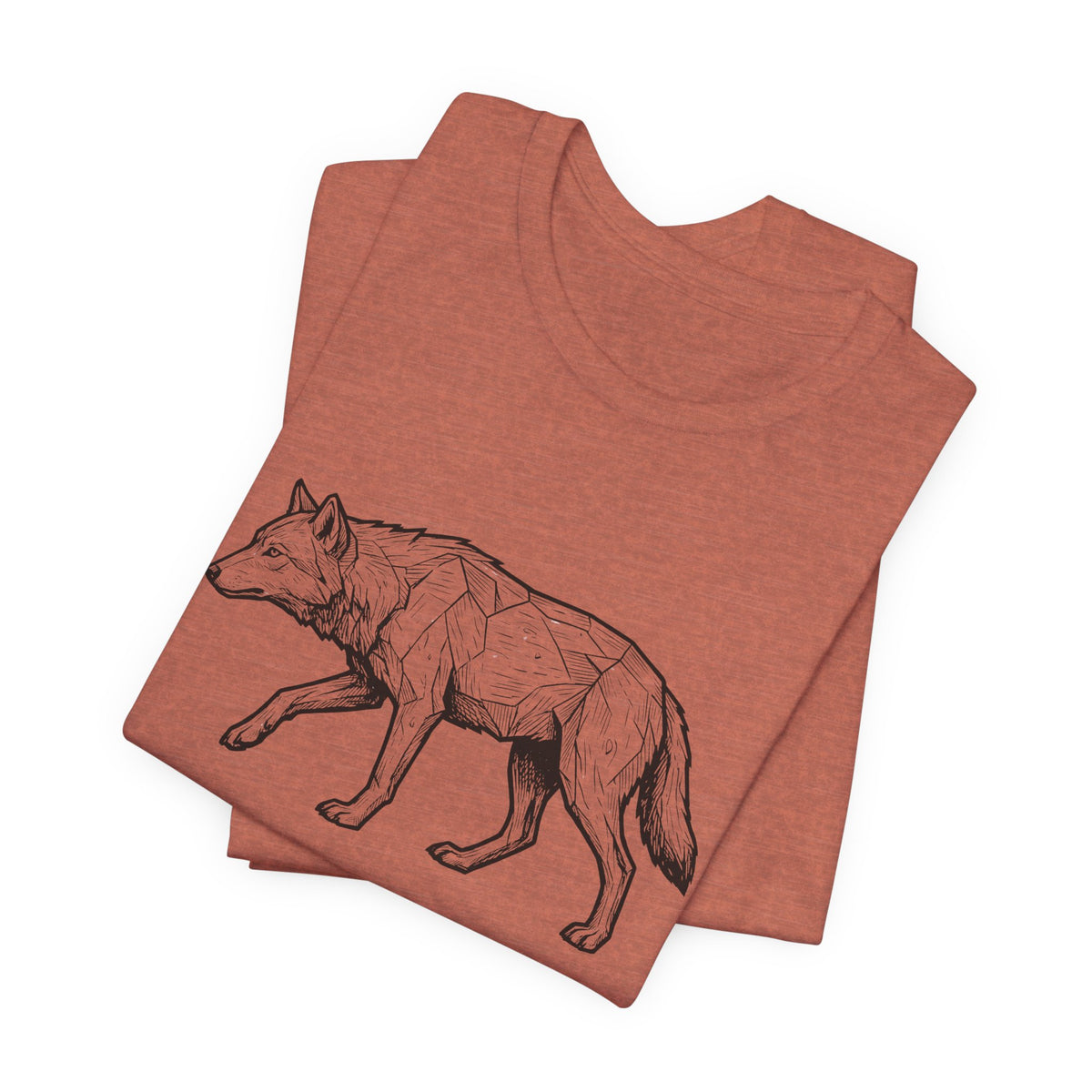 Geometric Wolf Wildlife Art | Nature Graphic Tee