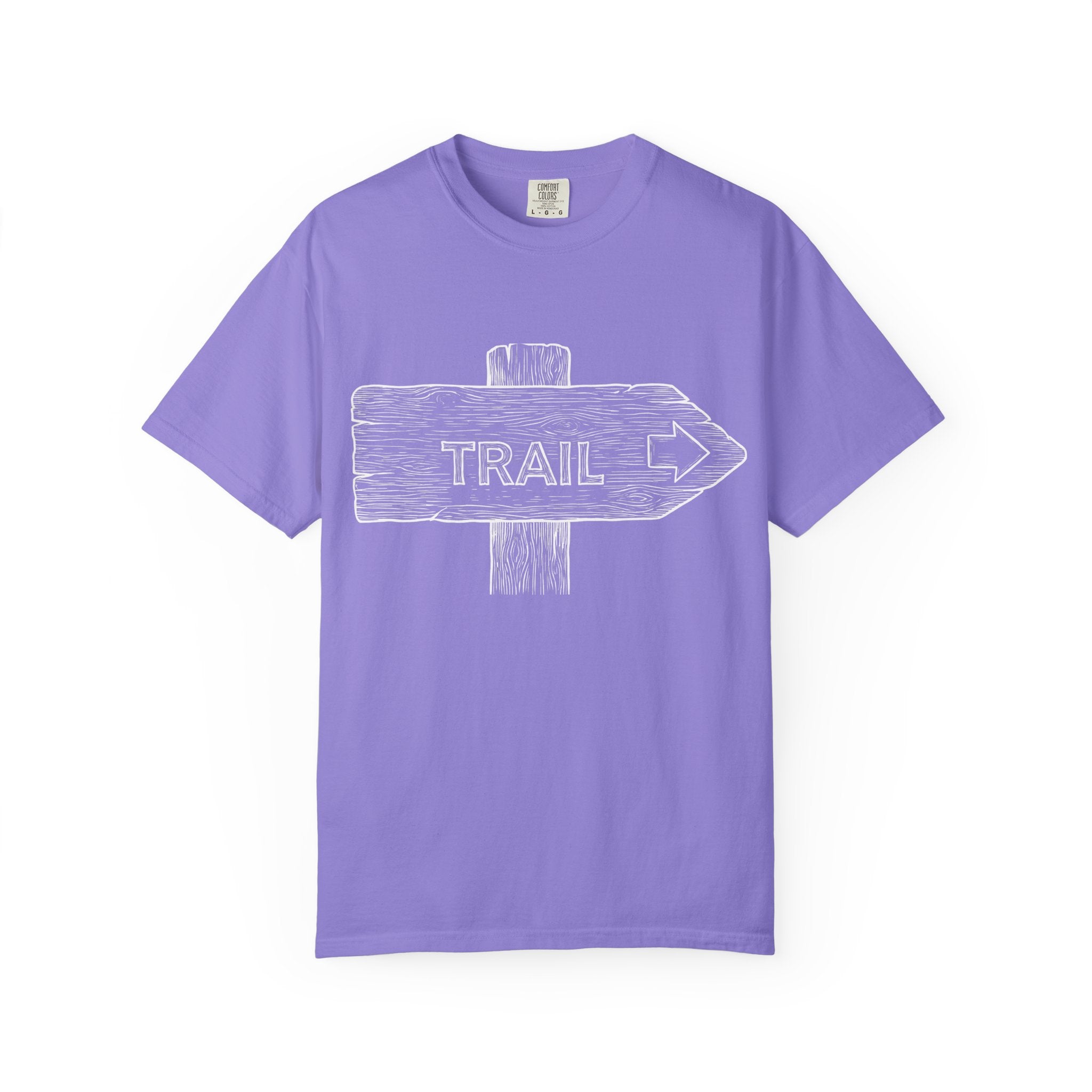 Trail Sign T-Shirt — Outdoor Hiking Direction Shirt