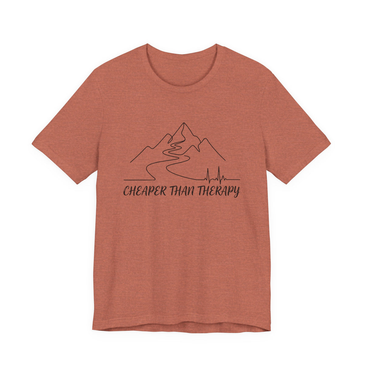 Cheaper Than Therapy | Mountain Hiking Graphic Tee