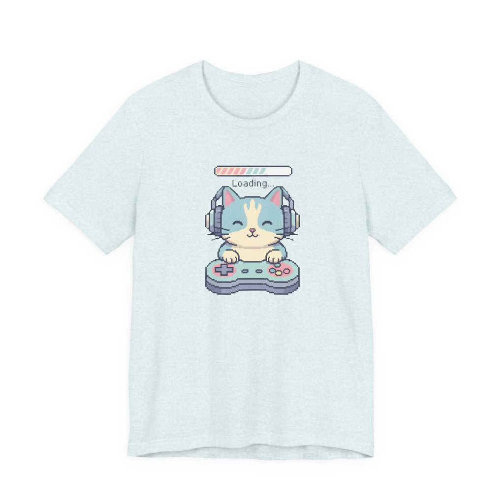 Gaming Cat Loading Screen | Pixel Art Graphic Tee