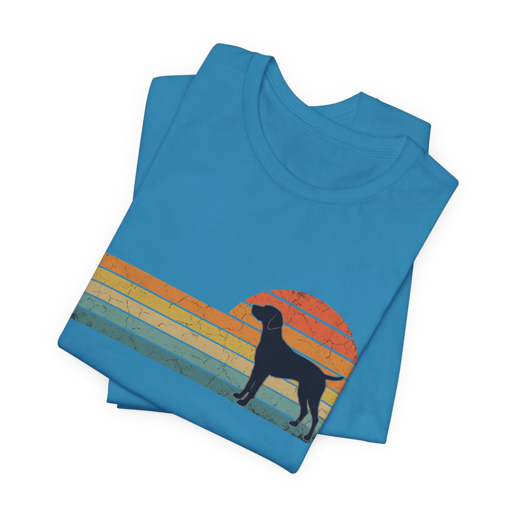 Retro Vizsla Sunset | Dog Lover Graphic Tee