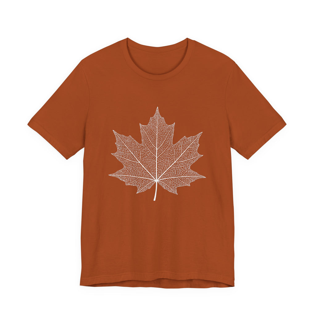 Maple Leaf Line Art | Nature Graphic Tee