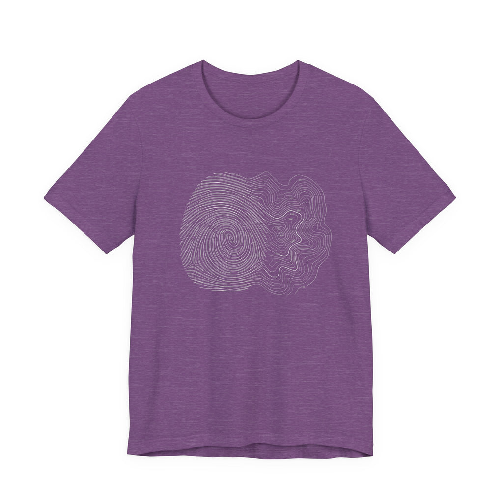 Topographic Map Art | Nature Graphic Tee