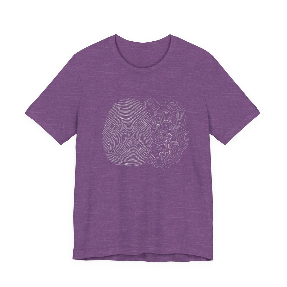 Topographic Map Art | Nature Graphic Tee