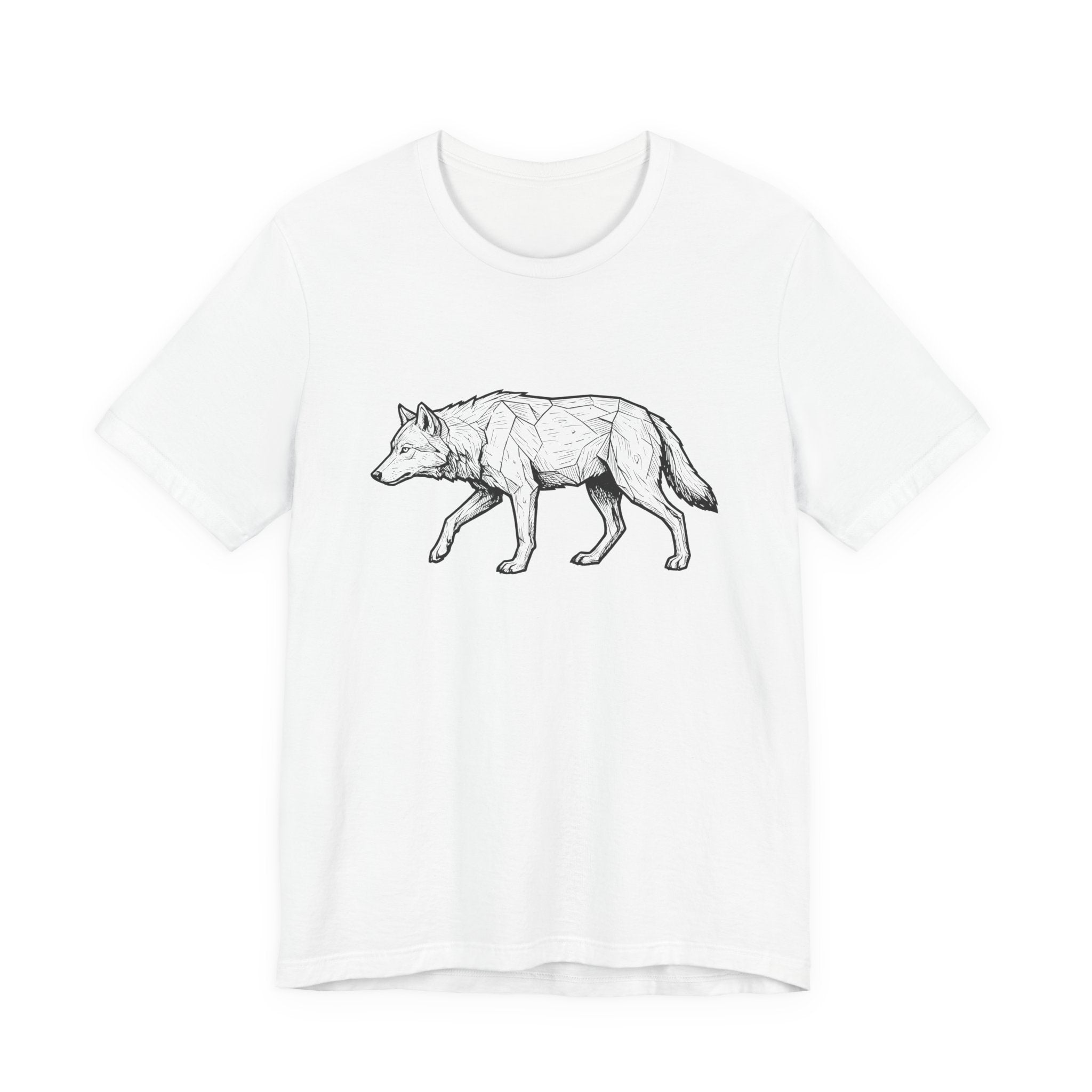 Geometric Wolf Wildlife Art | Nature Graphic Tee