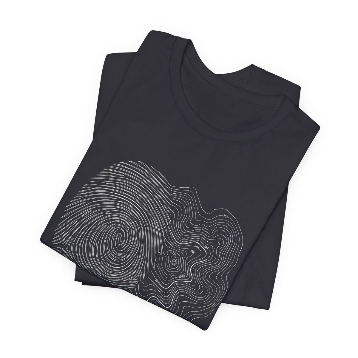 Topographic Map Art | Nature Graphic Tee