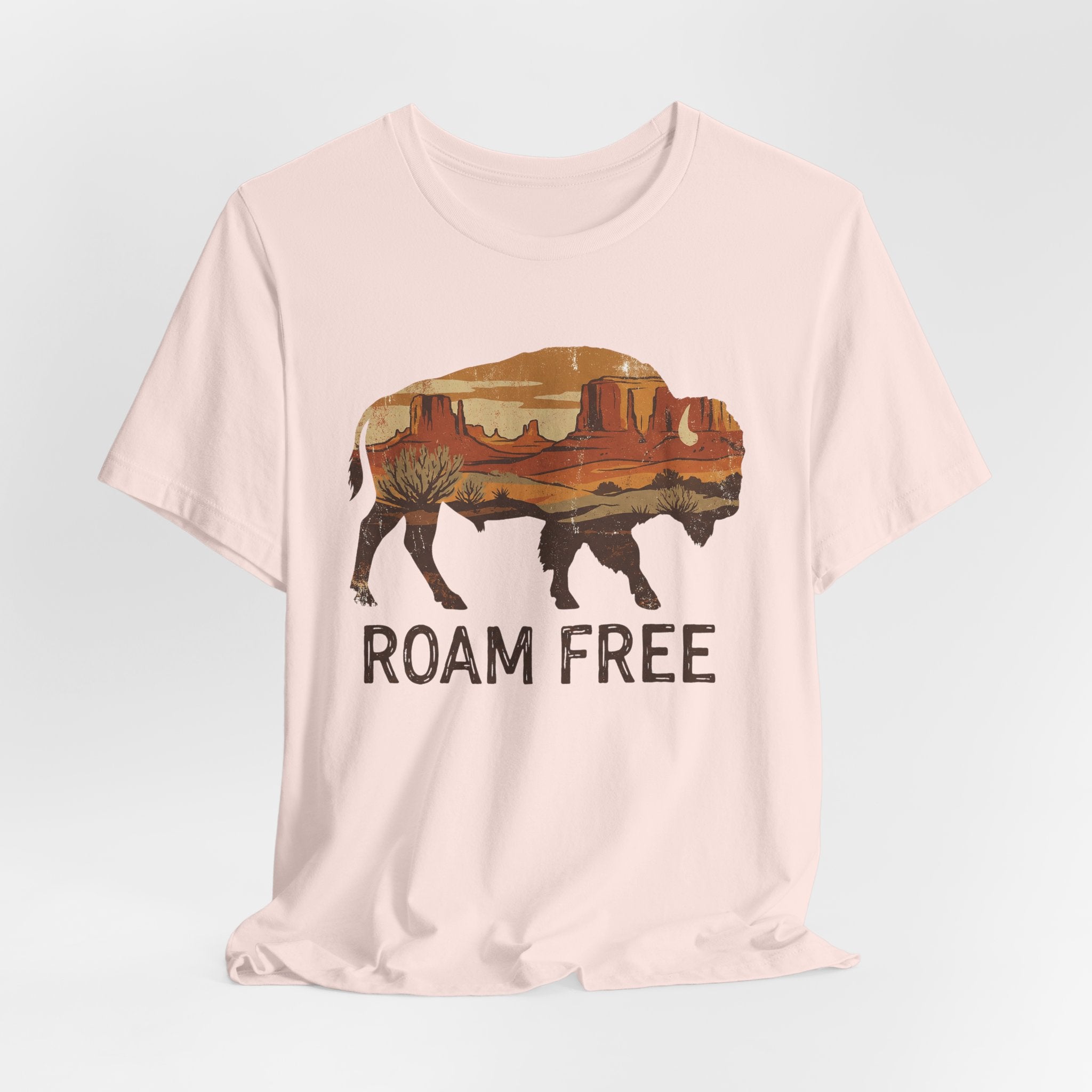 Roam Free Buffalo Desert | Nature Graphic Tee