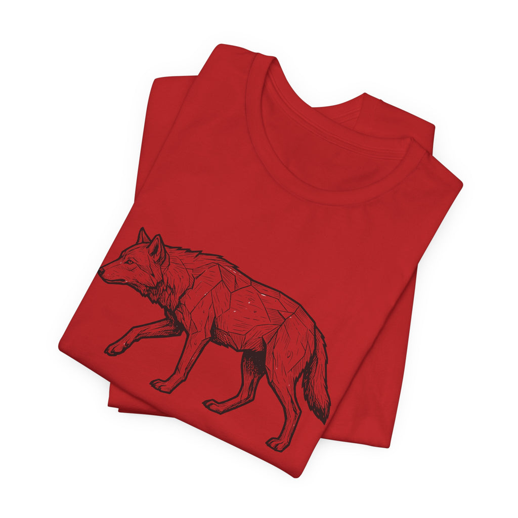 Geometric Wolf Wildlife Art | Nature Graphic Tee