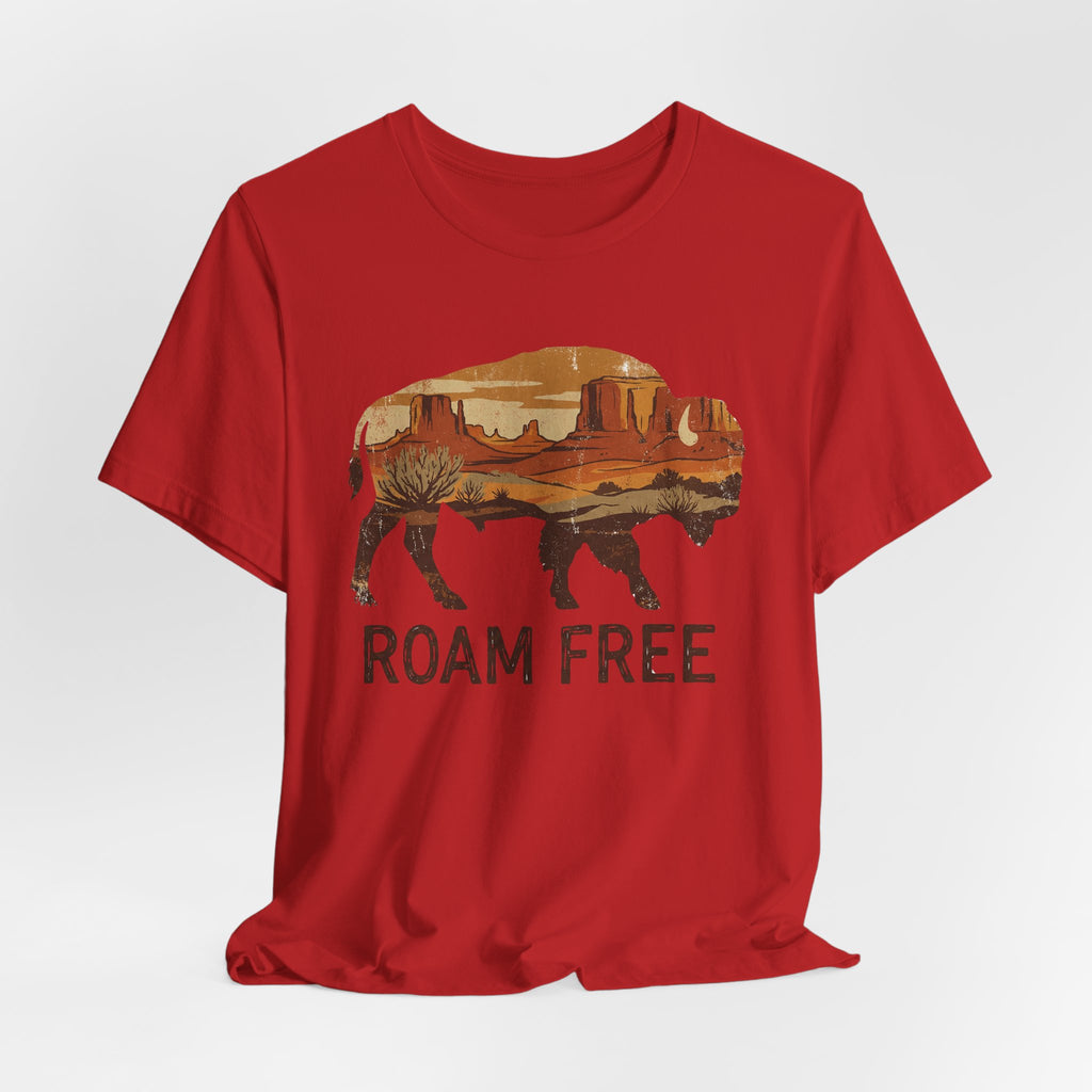 Roam Free Buffalo Desert | Nature Graphic Tee