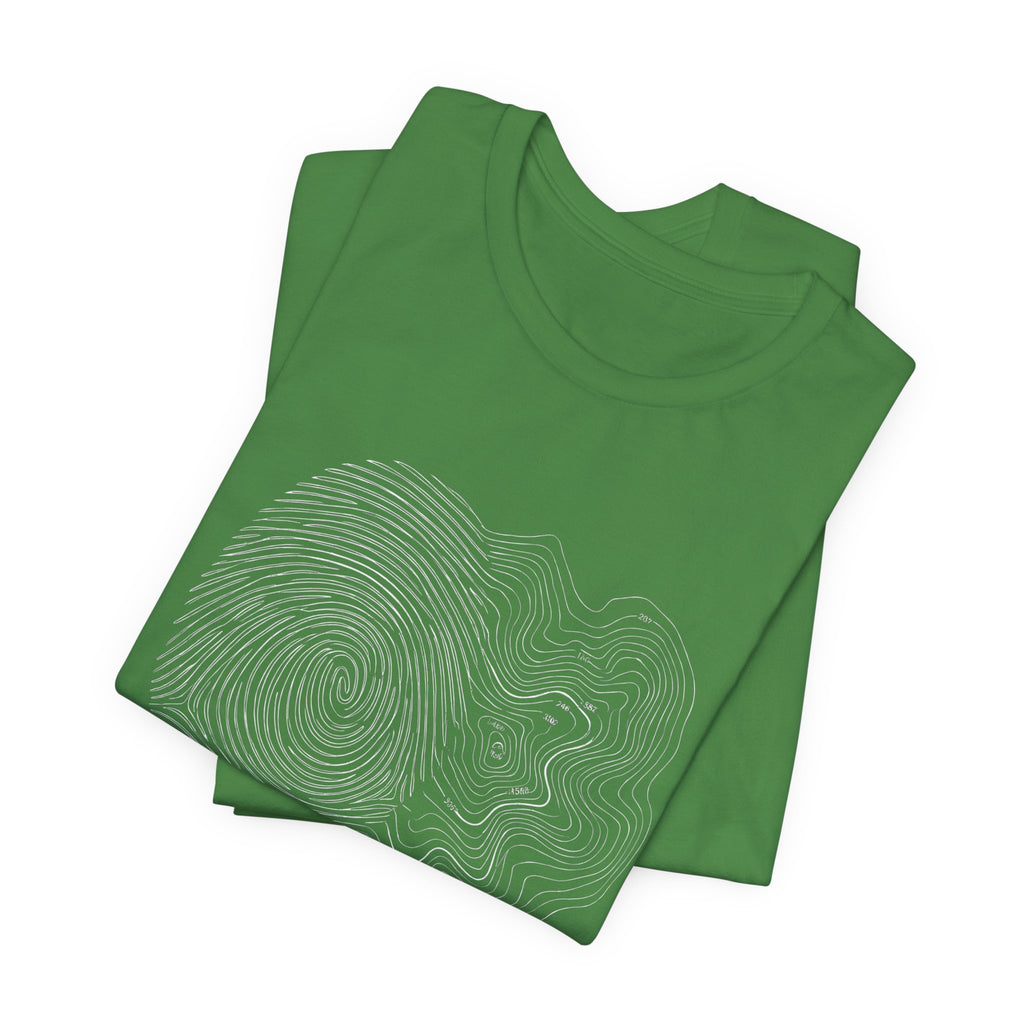 Topographic Map Art | Nature Graphic Tee