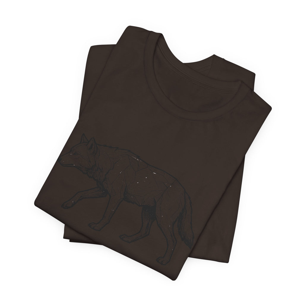 Geometric Wolf Wildlife Art | Nature Graphic Tee