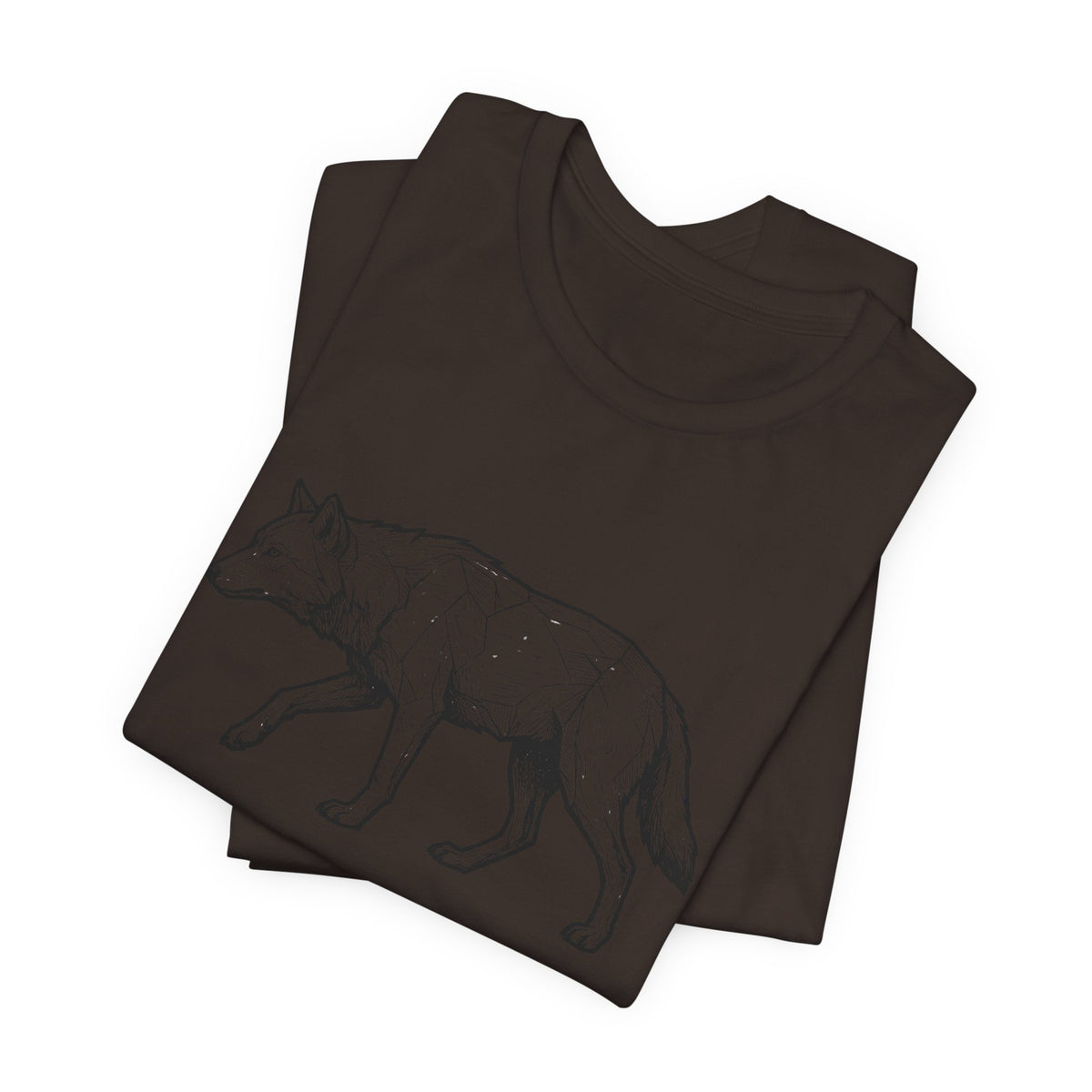 Geometric Wolf Wildlife Art | Nature Graphic Tee