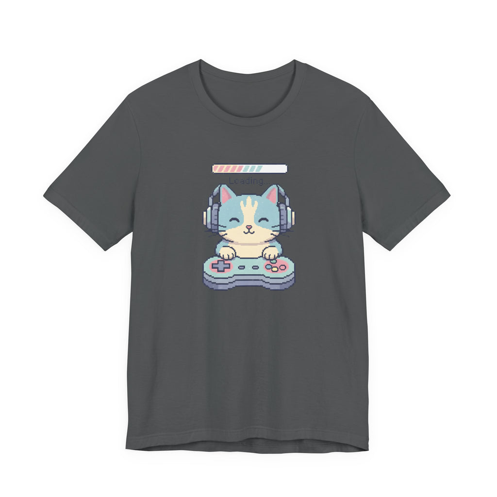 Gaming Cat Loading Screen | Pixel Art Graphic Tee