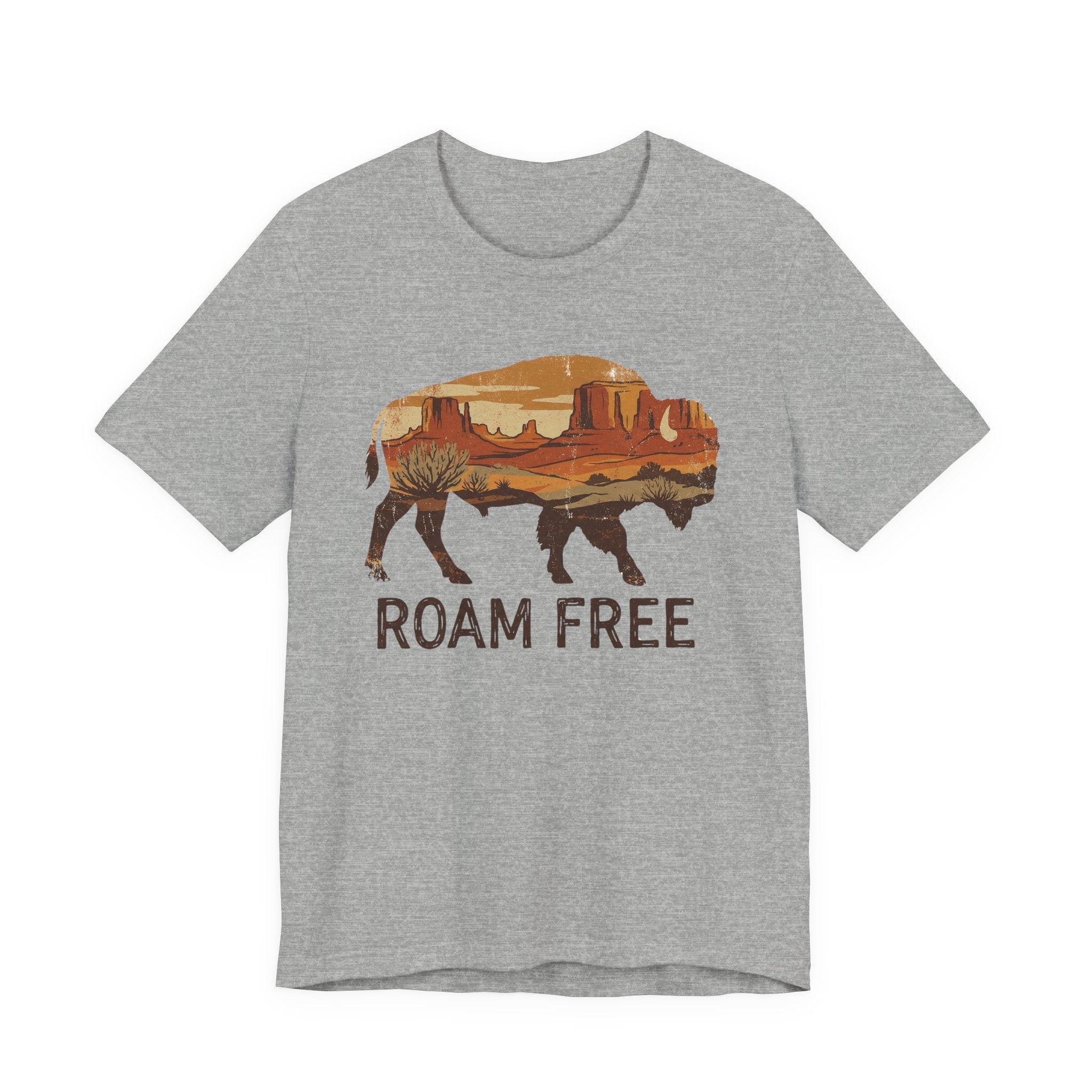 Roam Free Buffalo Desert | Nature Graphic Tee