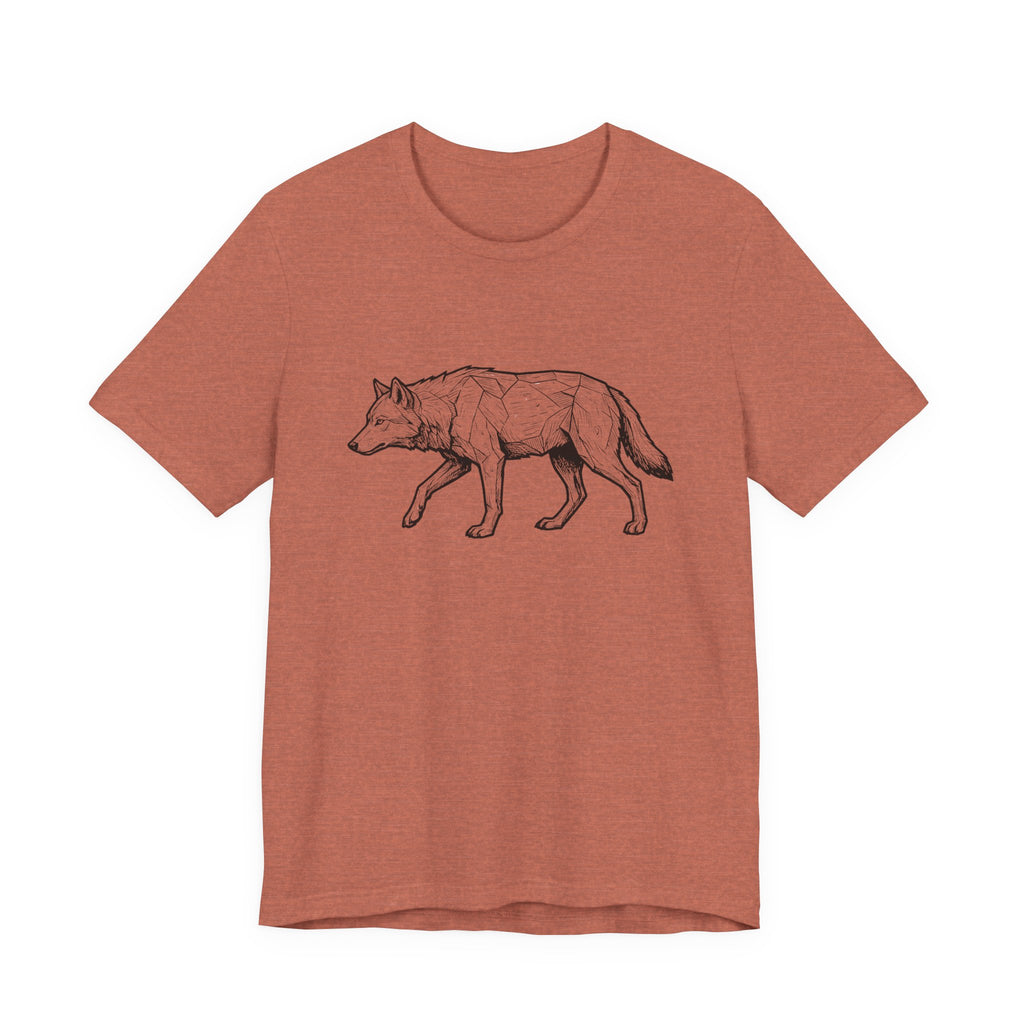 Geometric Wolf Wildlife Art | Nature Graphic Tee