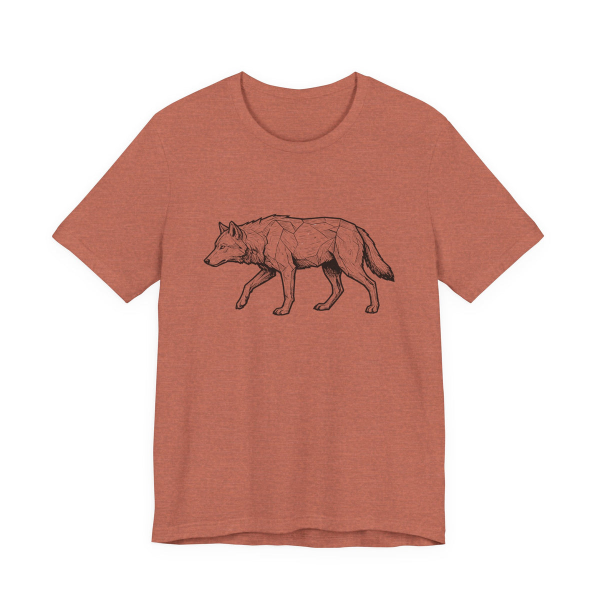 Geometric Wolf Wildlife Art | Nature Graphic Tee