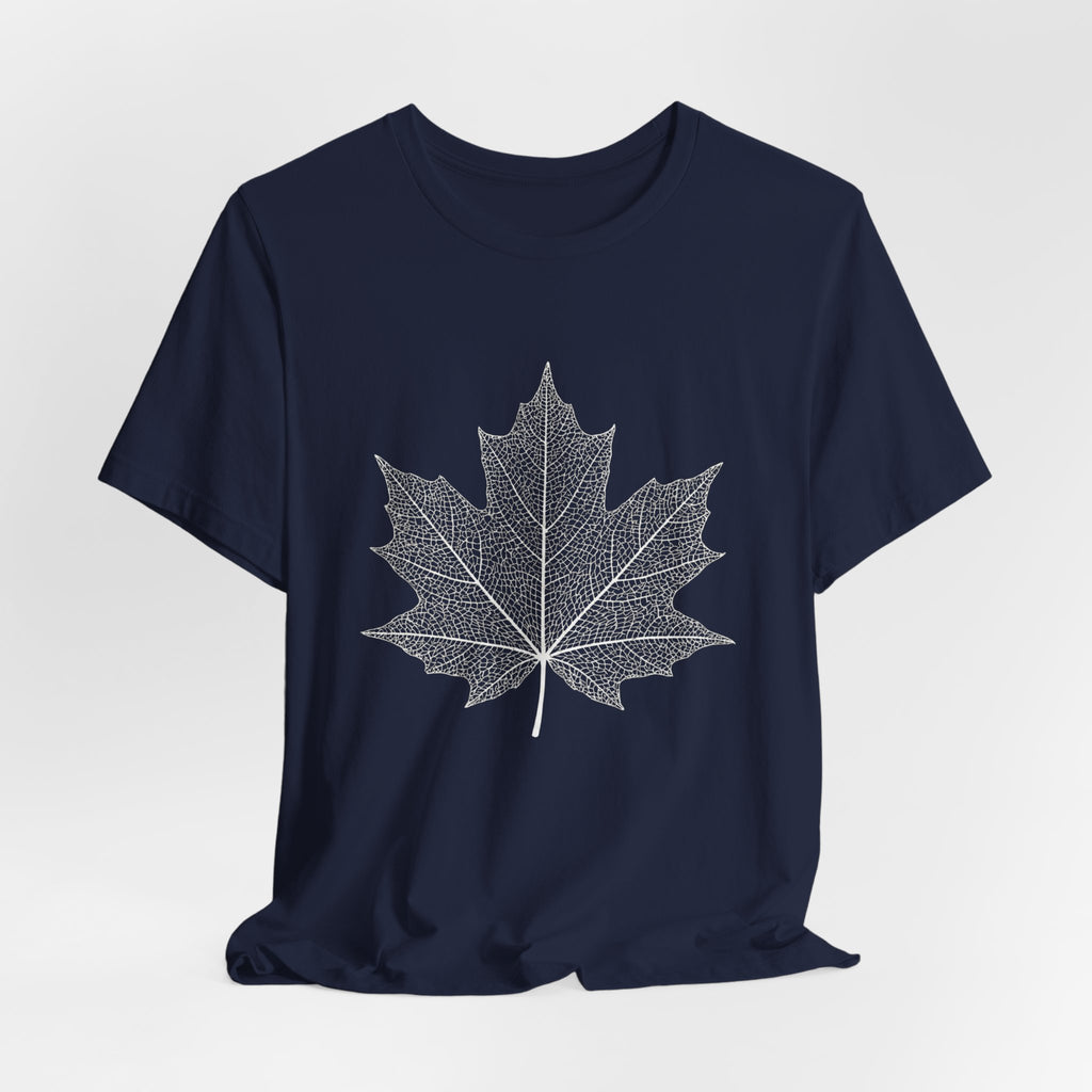Maple Leaf Line Art | Nature Graphic Tee