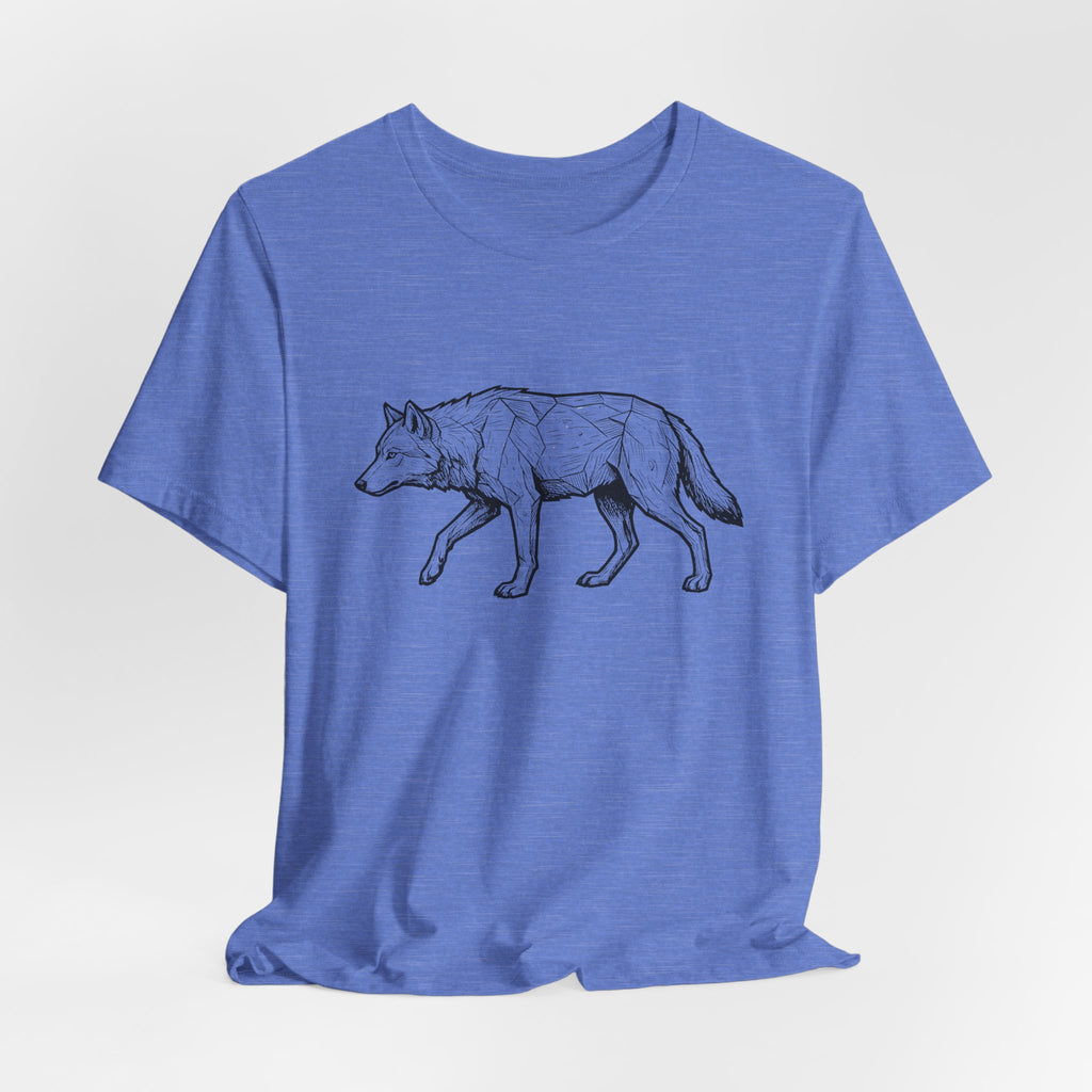 Geometric Wolf Wildlife Art | Nature Graphic Tee