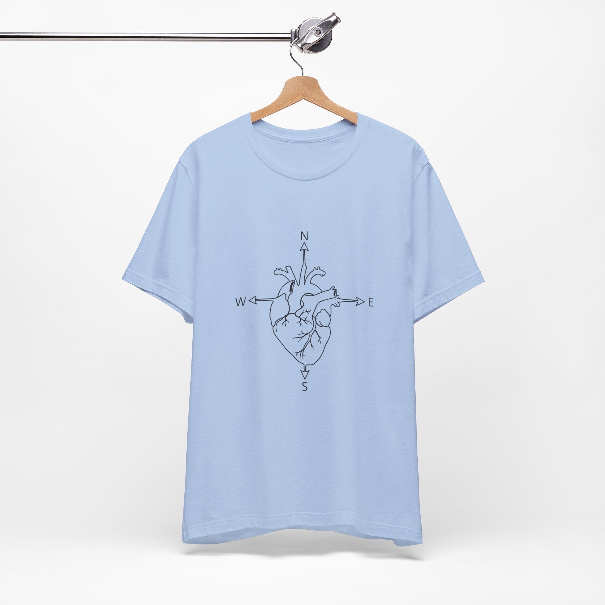 Compass Heart Navigation | Unisex Graphic Tee
