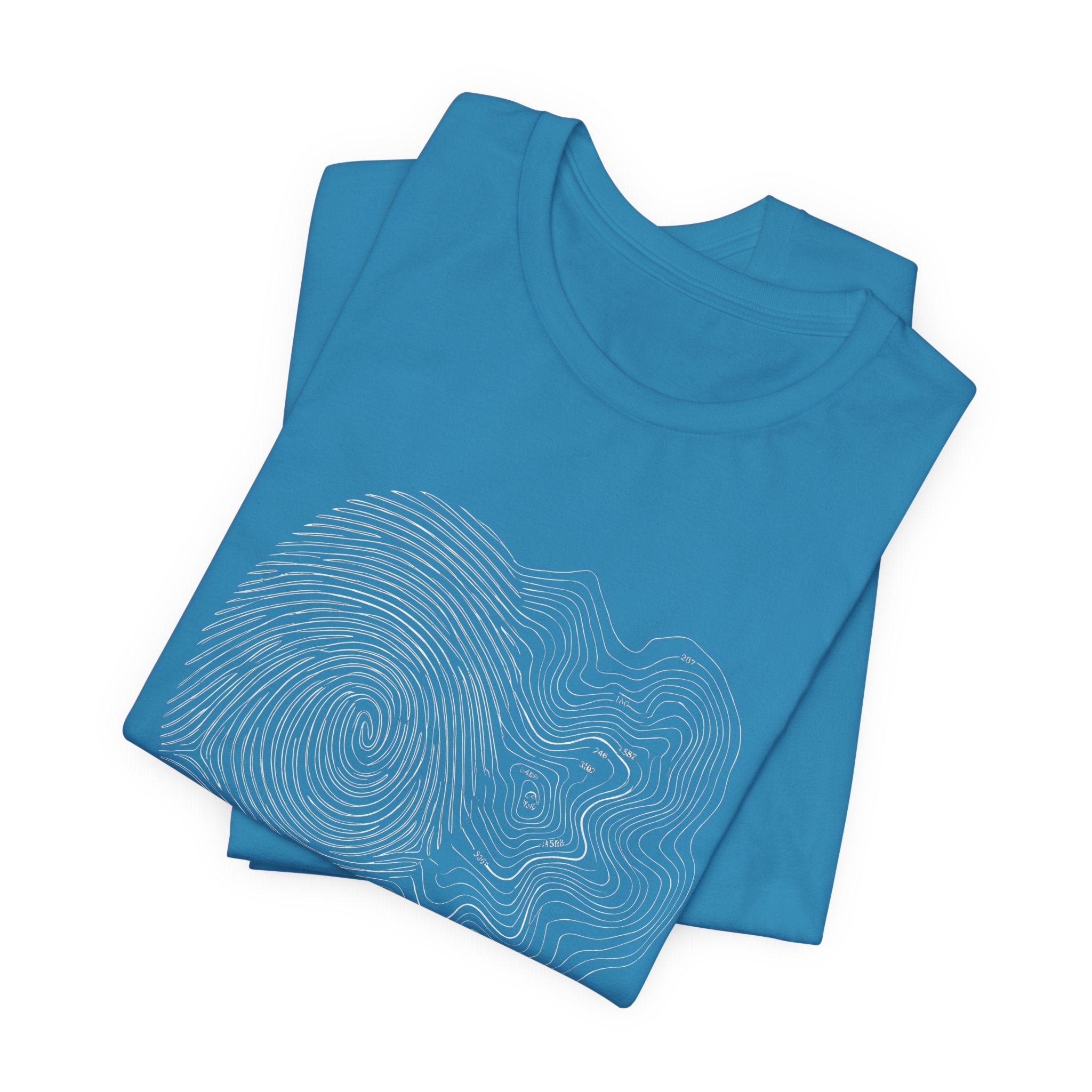 Topographic Map Art | Nature Graphic Tee