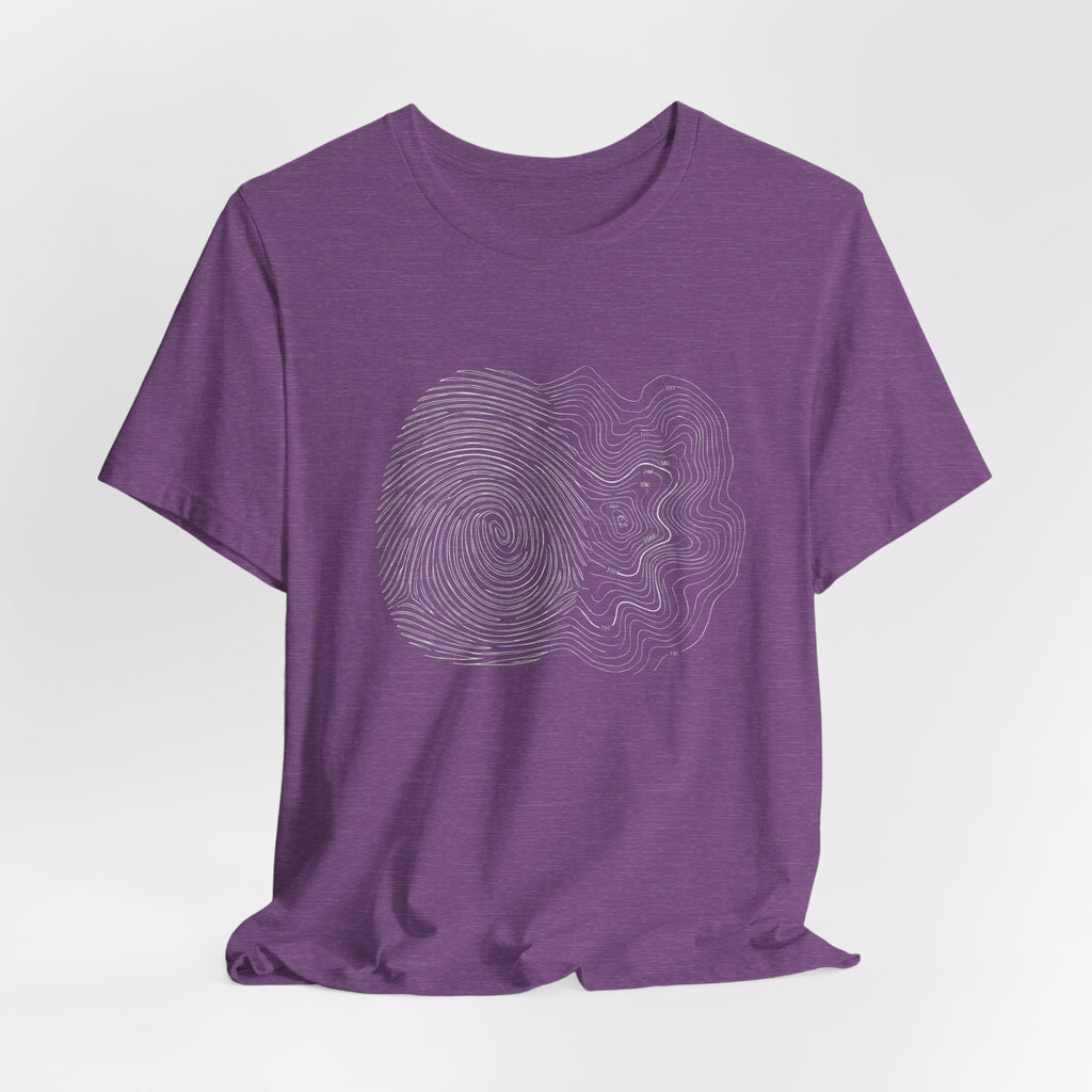 Topographic Map Art | Nature Graphic Tee