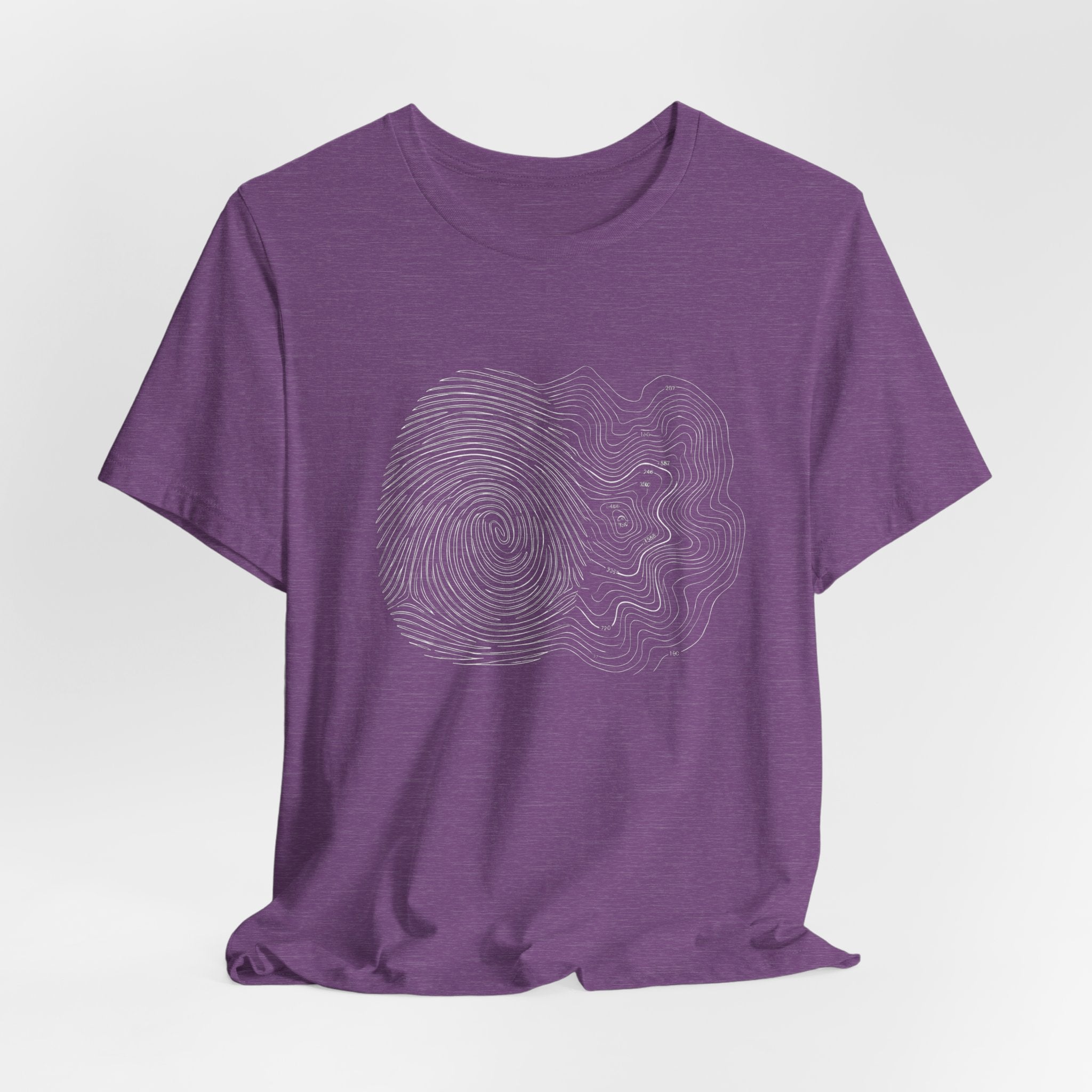Topographic Map Art | Nature Graphic Tee