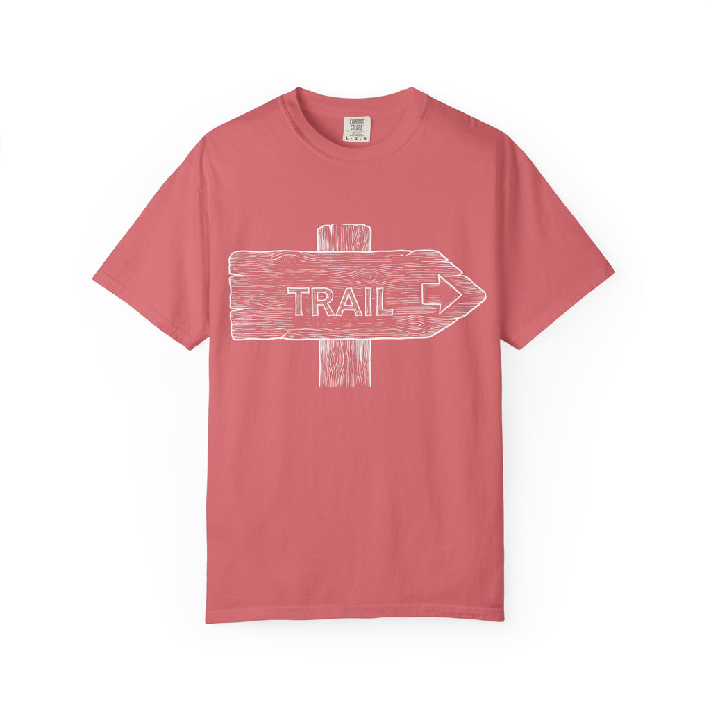 Trail Sign T-Shirt — Outdoor Hiking Direction Shirt