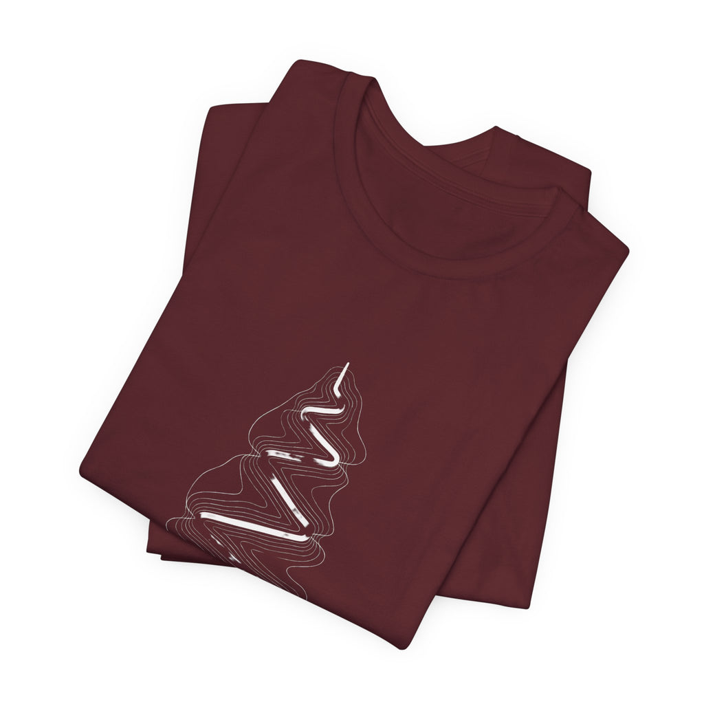 Switchback Trail | Minimalist Topo Line Art Graphic Tee