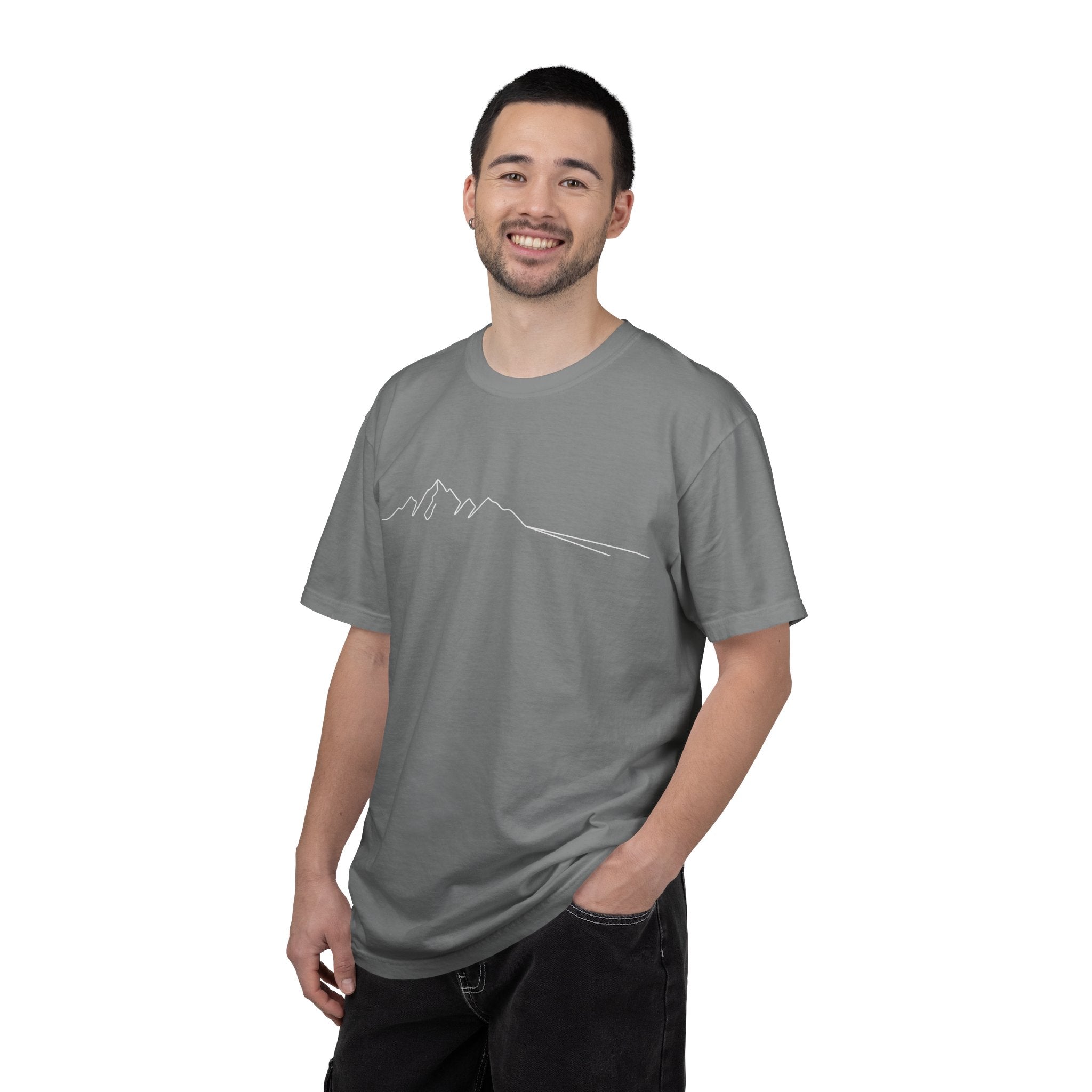 Mountain Outline T-Shirt — Minimalist Hiking Tee