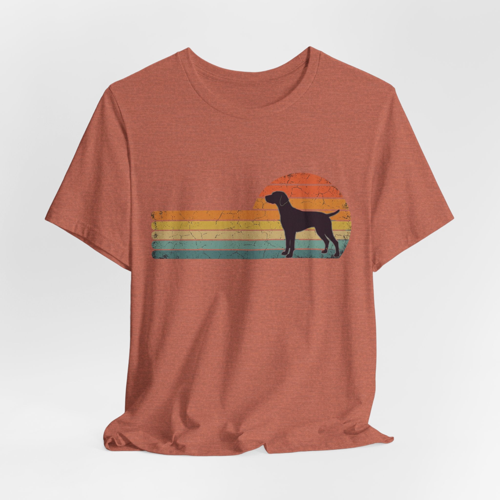 Retro Vizsla Sunset | Dog Lover Graphic Tee