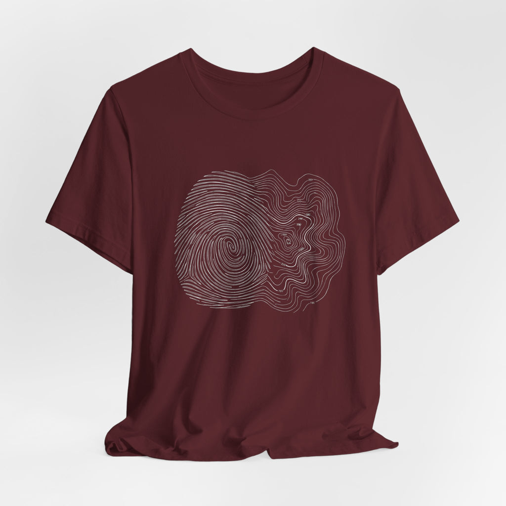 Topographic Map Art | Nature Graphic Tee