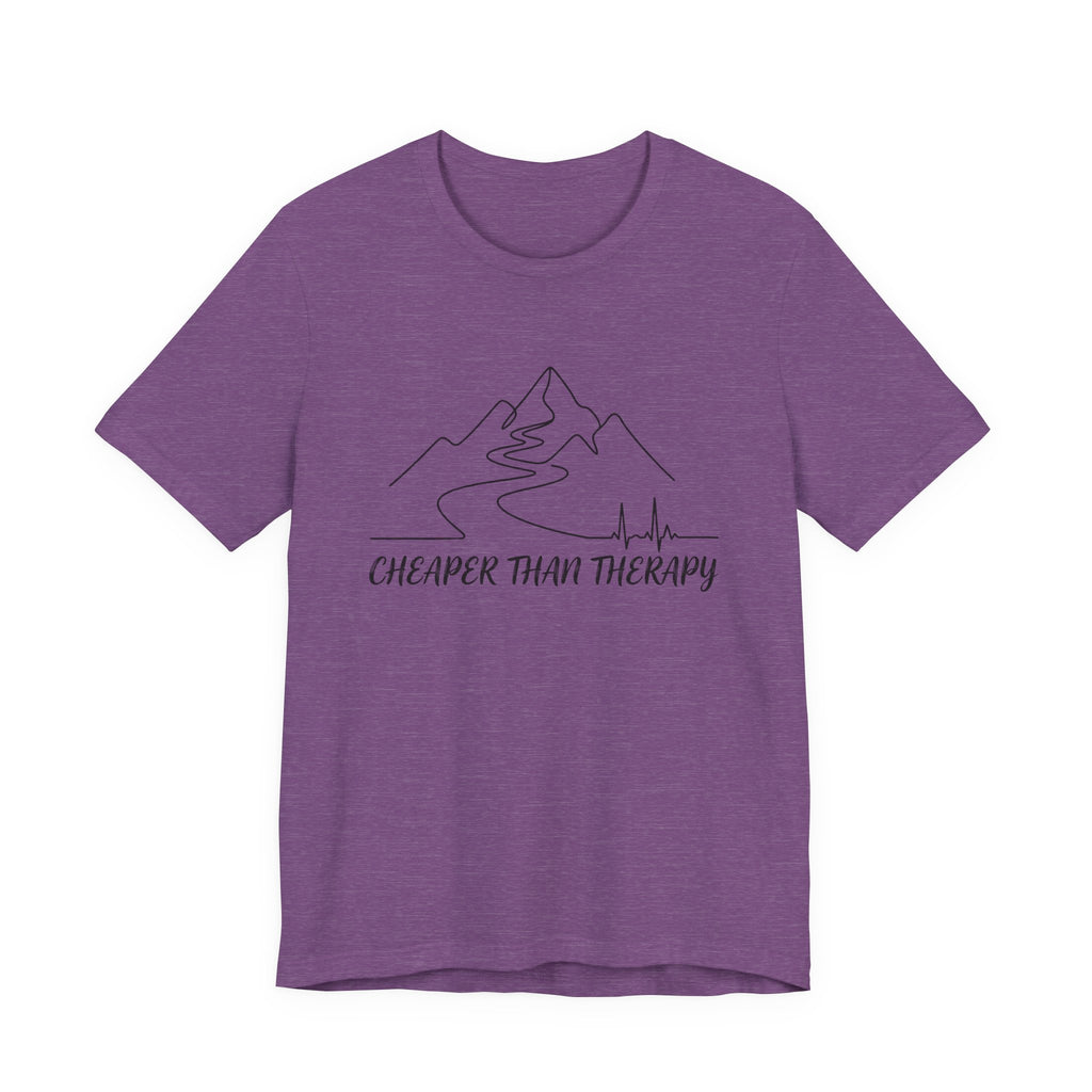Cheaper Than Therapy | Mountain Hiking Graphic Tee