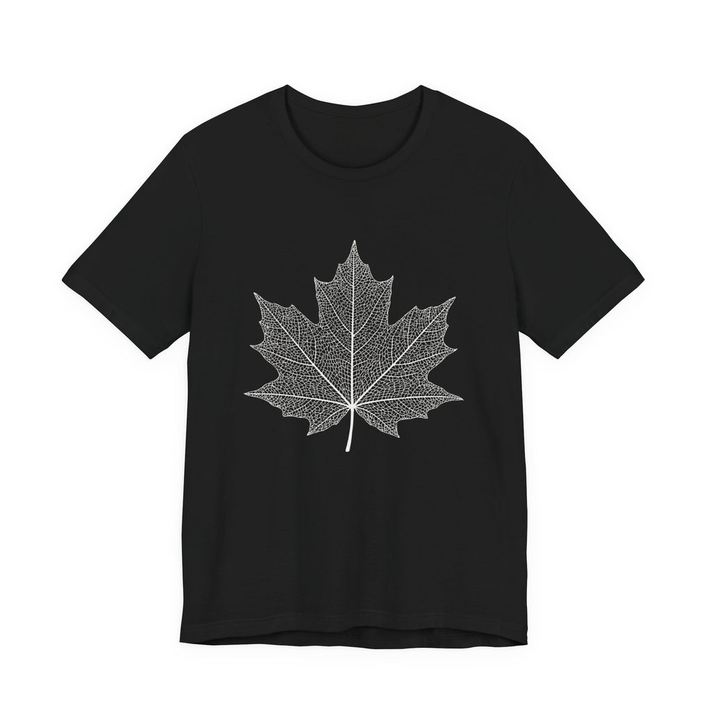 Maple Leaf Line Art | Nature Graphic Tee