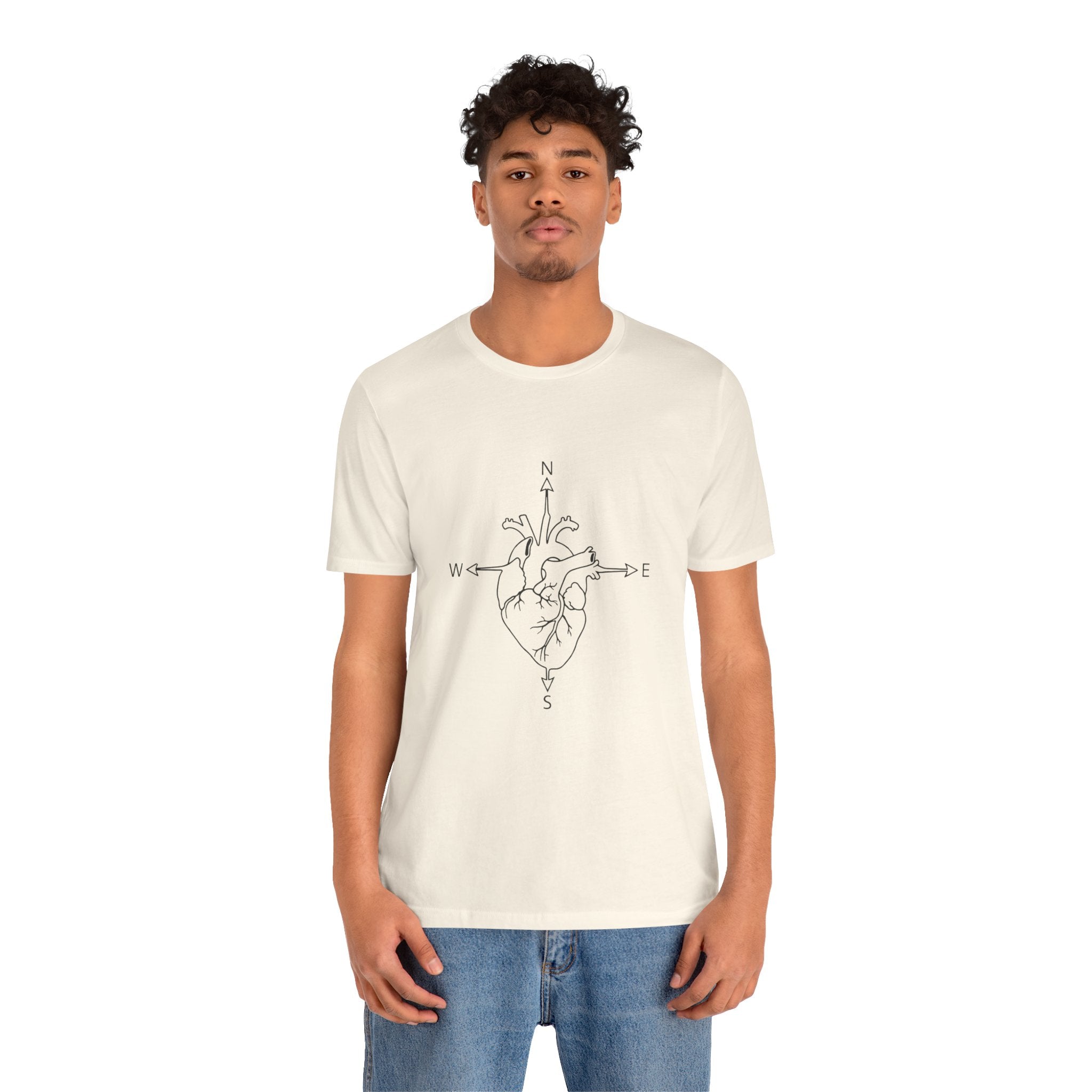 Compass Heart Navigation | Unisex Graphic Tee